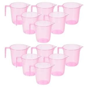 Kuber Industries Pack of 12 Bathroom Mug - Multipurpose Bath Rinse for ...