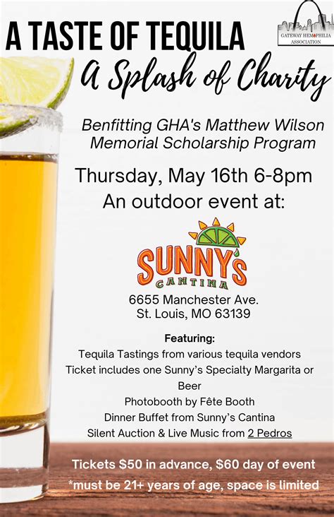 Gateway Hemophilia: Taste of Tequila, A Splash of Charity | NBDF