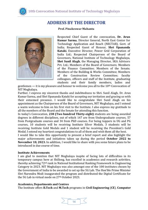 10th Convocation 2023 | National Institute of Technology Meghalaya