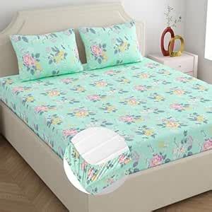Buy Home Ecstasy 100% Cotton King Bedsheet with 2 Pillow Covers - (Size ...