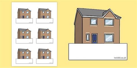 House Themed Self-Registration Labels (teacher made)