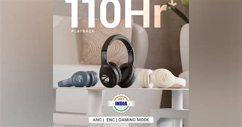 Zebronics Launches ZEB-AEON Wireless Headphone, Offering 110 Hours ...