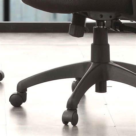 Semi-Directional and Operative Office Chair in Black Tecno-net