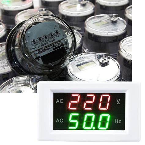 Buy Voltage Frequency Meter, Dual Display LED Digital AC Voltmeter ...