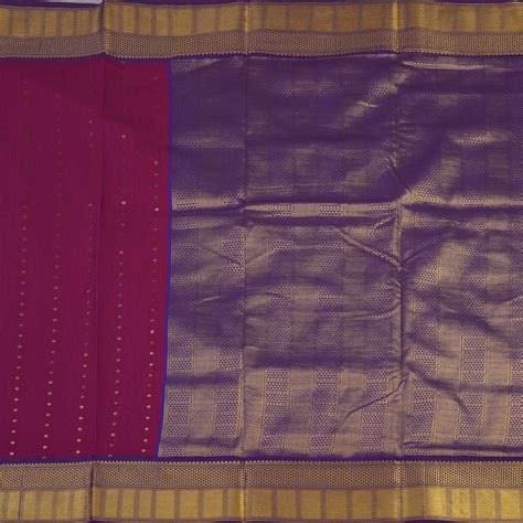 Hayagrivas Magenta Ten Yards Semi Silk Saree KSBE82A27-4 – Hayagrivas ...