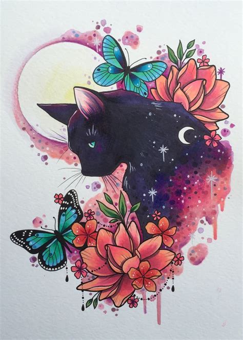 cat drawing design