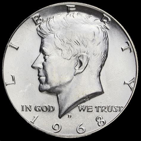 USA 1968 Kennedy Silver Half Dollar, UNC