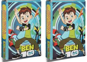AKSHAT SET OF 2 BEN 10 PLAYING CARDS GAME FOR KIDS - SET OF 2 BEN 10 ...