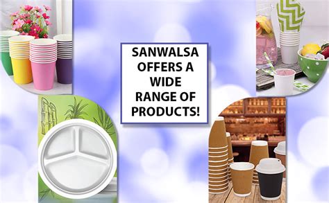 SANWALSA [4-Compartment, 25 Count, Beige Disposable Bagasse Plates ...