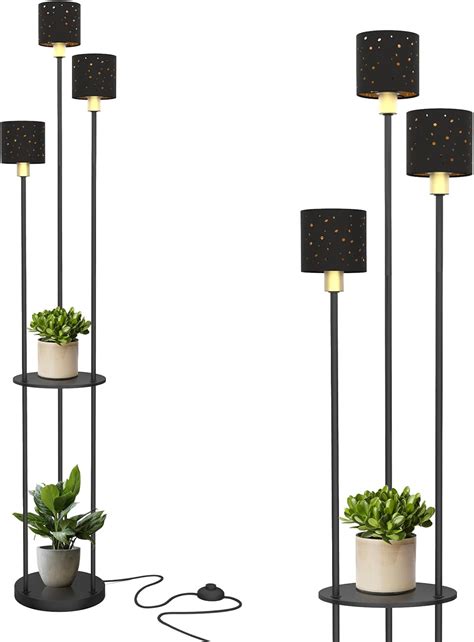 PULUOMIS Floor Lamp, 3 Light Floor Lamps for Living Room, Standing Lamp ...