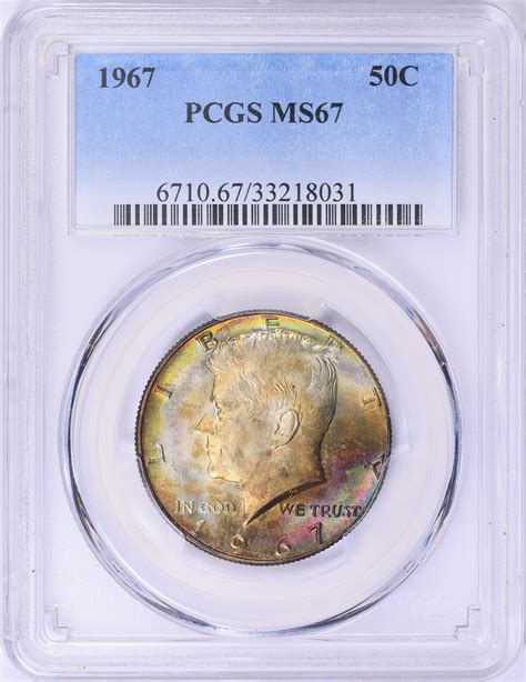 1967 Kennedy Half Dollar PCGS MS-67 (Toned) (Item 1953828 ...