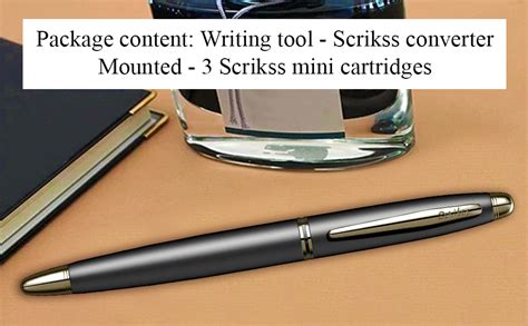Scrikss Knight 88 Matte Black Fountain Pen Ink Pen With Multiple Layer ...