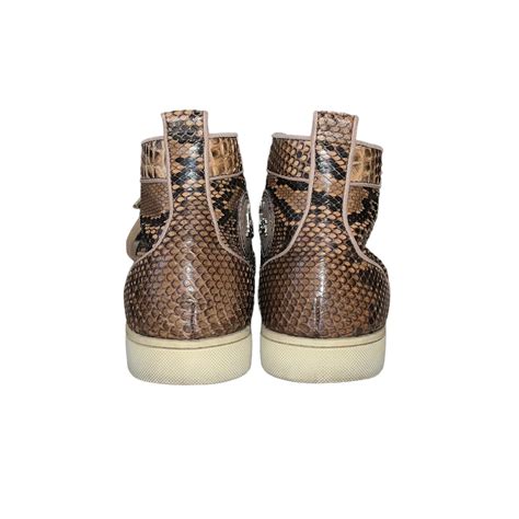 CHRISTIAN LOUBOUTIN python leather sneaker | NOIR ONLINE