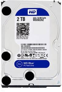 WD Blue 2 TB Desktop Blue SATA Internal Hard Disk Drive (HDD) (20ezrz ...