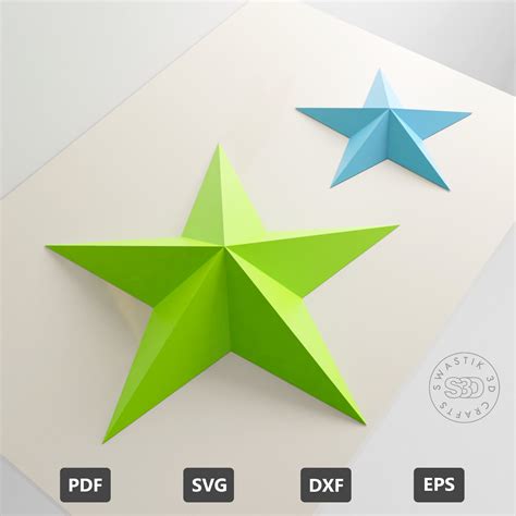 Image result for 3D Paper Star Pattern