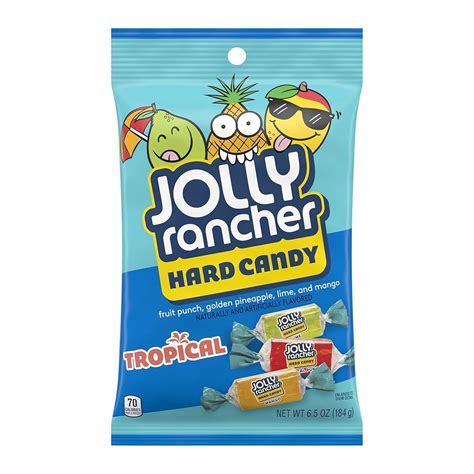 Amazon.com : JOLLY RANCHER Tropical Fruit Flavored Hard Candy Bags, 6.5 ...