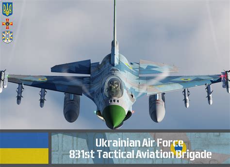 F-16C - 831st Tactical Aviation Brigade, High-Viz Splinter | Ukraine ...
