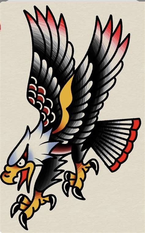 Pin by Robin van on nieuw in 2025 | Traditional eagle tattoo ...
