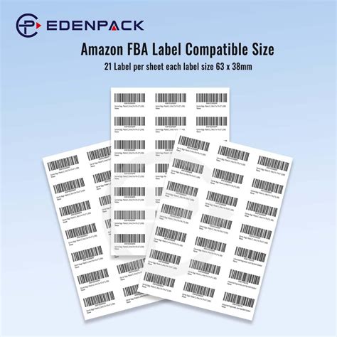 Buy ಈಡನ್ಪ್ಯಾಕ್ 21 ಎ 4 ಶೀಟ್ ಗೆ ಲೇಬಲ್ - 25 ಹಾಳೆಗಳು - ವಿಳಾಸ ಮುದ್ರಿಸಬಹುದಾದ ...