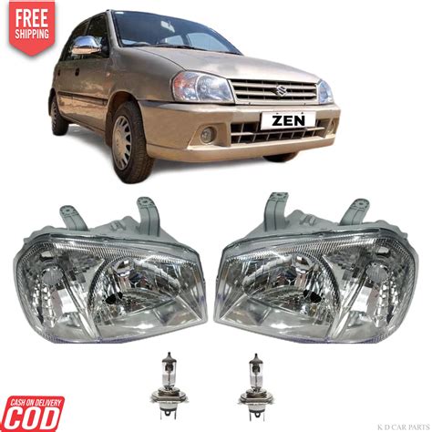 K D Headlight assembly for Maruti Suzuki Zen Without Motor 2003-2006 ...