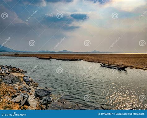 Scenic View of Holy Mahanadi River View from Bhattarika Temple Near Cuttack, Odisha, India Stock ...