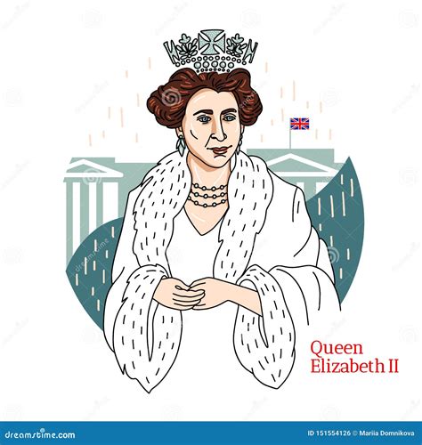 Ritratto Della Regina Elizabeth II Fotografia Editoriale ...