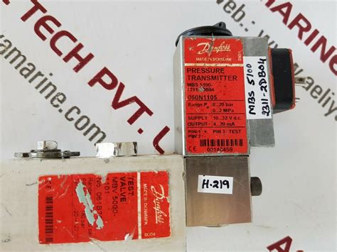 Danfoss mbs 5100-2311 060n1105 / mbv 5000-1101 pressure transmitter ...