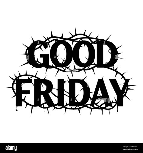 Christian Celebration Day of Good Friday typography vector art Stock ...