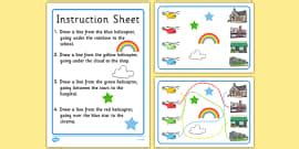 Auditory Memory Map Worksheet (Superheroes)