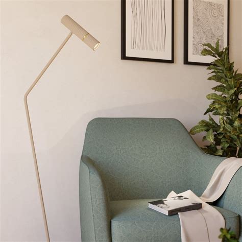 Caminia Sand & Gold Task Floor Lamp - Pagazzi