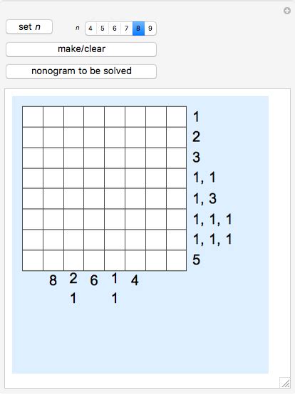 Solving a Nonogram 的图像结果