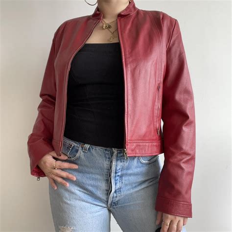 Miss Selfridge Women's Red Jacket | Depop