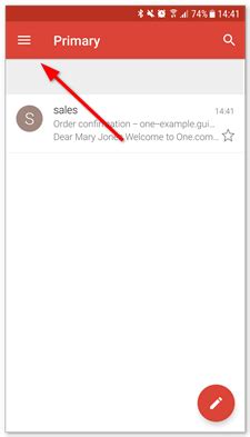 Image result for Android-App Menu Lines Gmail