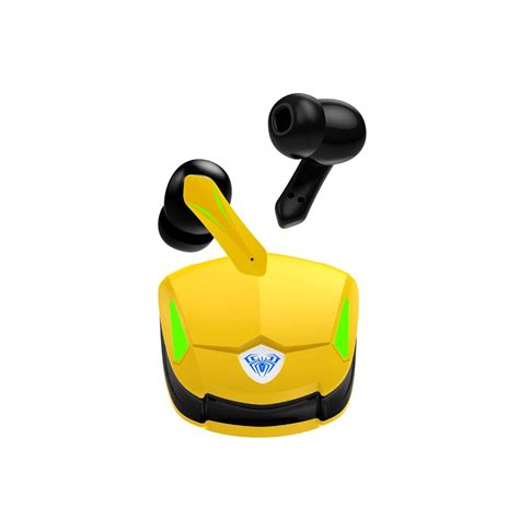 AULA F108 True Wireless In Ear Earbuds ( Yellow ) – Mehta Brothers Shop
