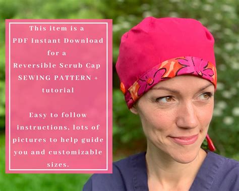 Downloadable Surgical Cap Pattern 的图像结果