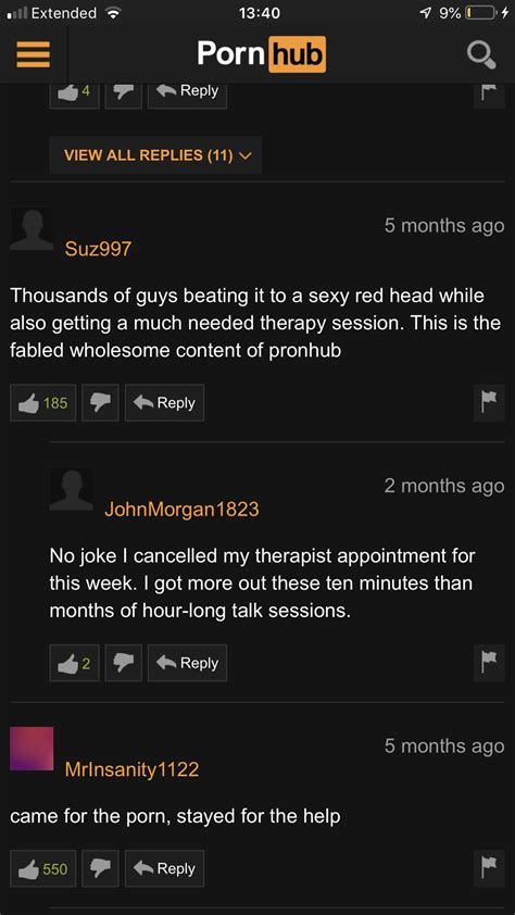 Cancelled my therapist appointment : r/PornhubComments