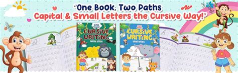 Cursive Handwriting Practice Books for Capital & Small Letters [Set of ...