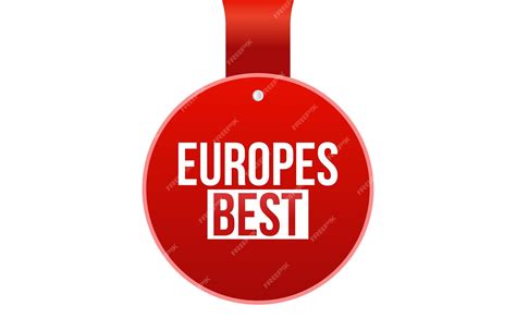 Europes best banner design europes best icon flat style vector ...