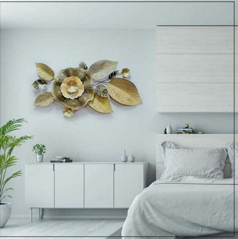 PC Home Decor | Metal Golden Daisy Flower Wall Decor, Gold – PC HOME DECOR
