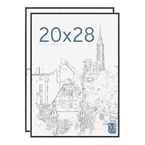 MCS Original Poster Frame, 20 by 28", Black, 2 Pack : Amazon.in: Home ...