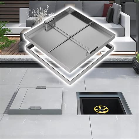 Recessed/Flush Fit Septic Tank Cover with Base & Handle, Custom Sewer ...