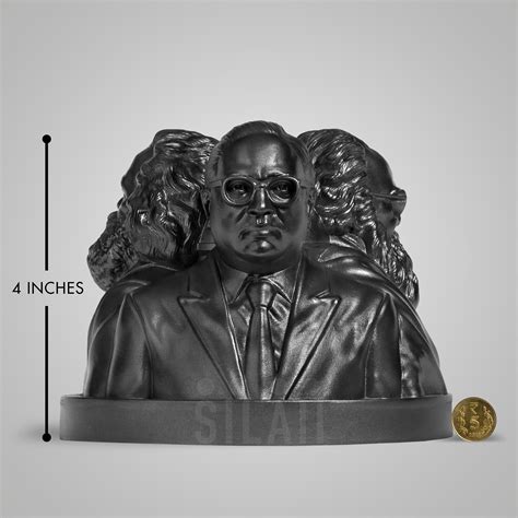 Three Face Sculpture of the Radical Revolutionaries Dr B R Ambedkar ...