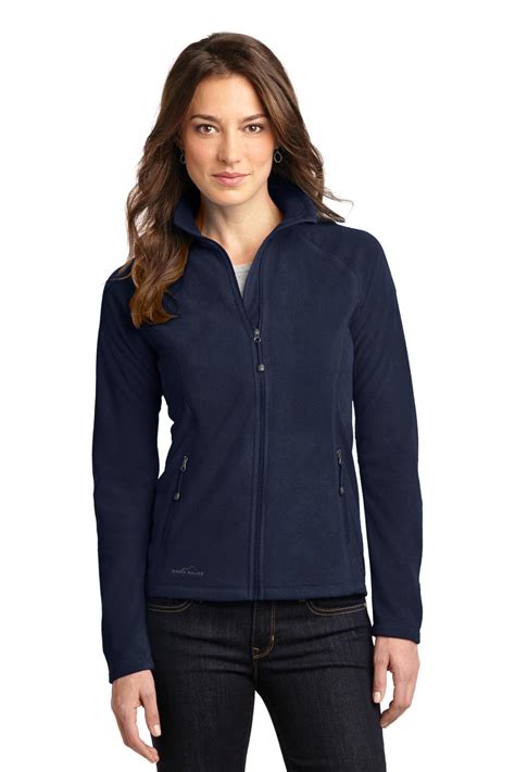Eddie Bauer Embroidered Women's Full-Zip Microfleece Jacket - Queensboro
