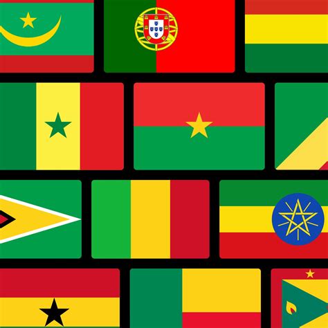 Red, Yellow, Green Flag: +30 Country Flags - Eggradients.com
