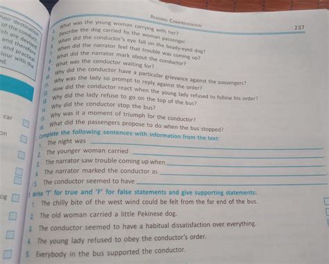 READING COMPREH 4. What was the young woman carrying with her? - Brainly.in