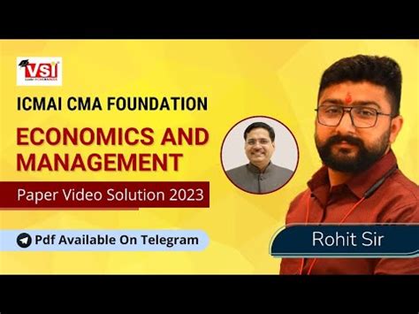 ICMAI CMA Foundation Previous Year Question Papers & Solutions