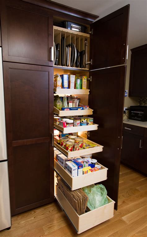 Wheeels Pull Out Tall Pantry Cabinet