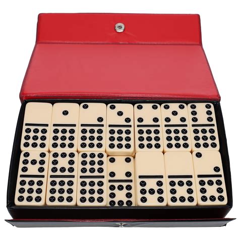 WE Games Classic Adult Domino Set, Double Nine for Family Game Night ...