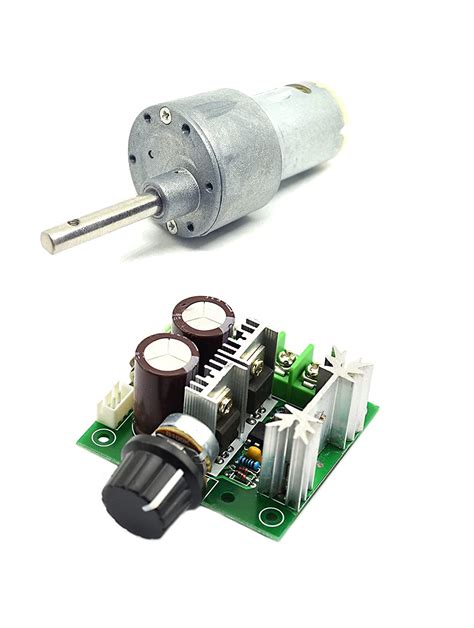 INVENTO 1pcs 12v 10 Kg-cm 10 RPM Side Shaft High Torque Geared DC Motor ...