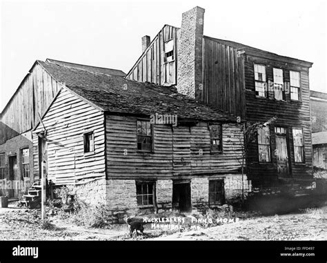 HUCKLEBERRY FINN'S HOME. /nHouse, built c1840, in Hannibal, Missouri ...